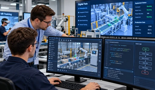 Industrial 3D Scene Development and Simulation