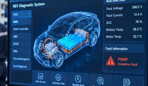NEV Virtual Fault Diagnosis and BMS Simulation