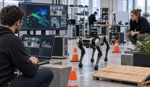 Quadruped Robot SLAM Navigation Testing Quadruped Robot SLAM Navigation Testing