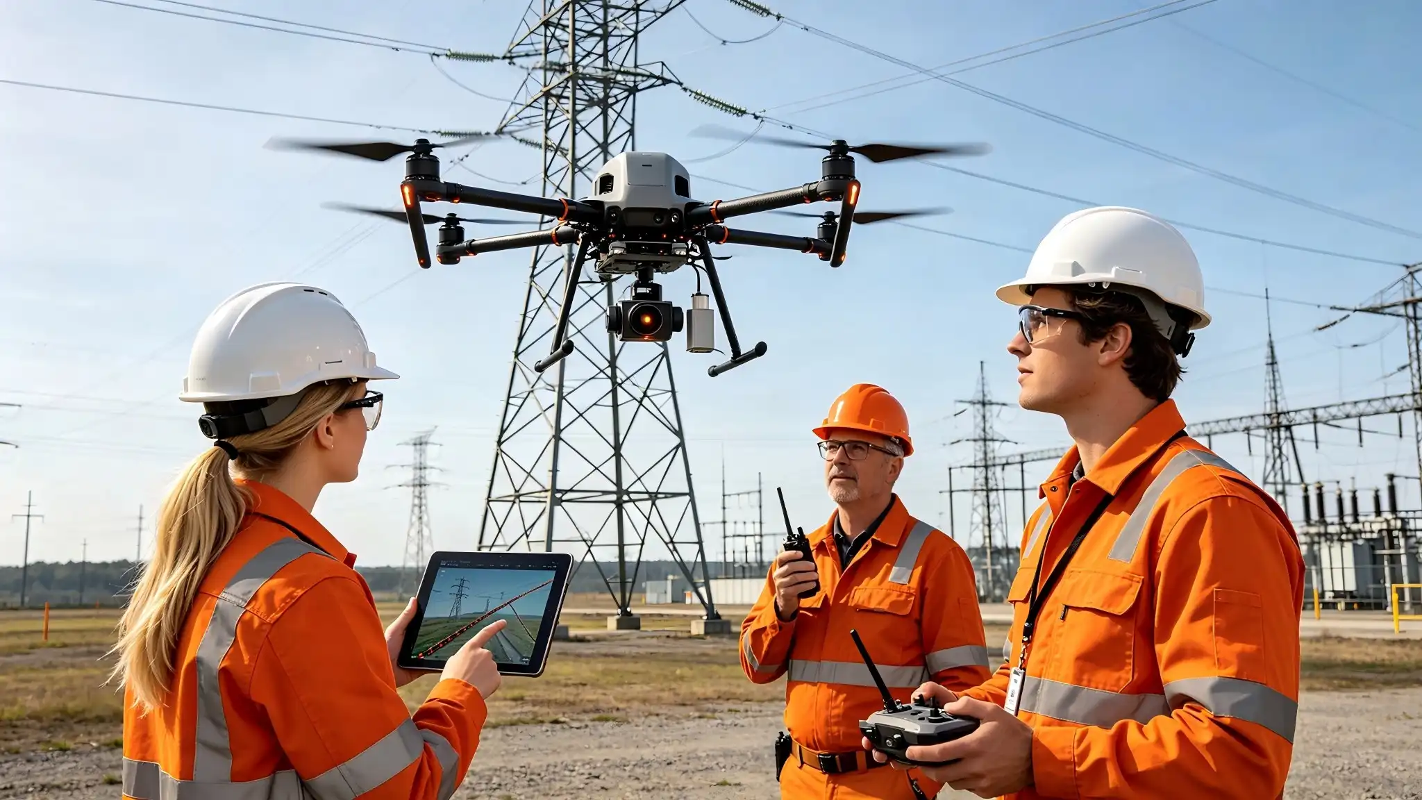AI-powered drone inspection for power lines