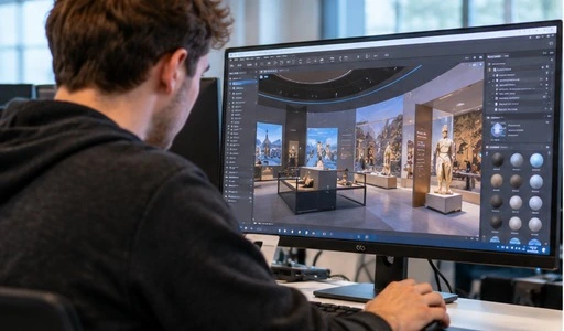 Virtual Exhibition Scene & Interactive Development