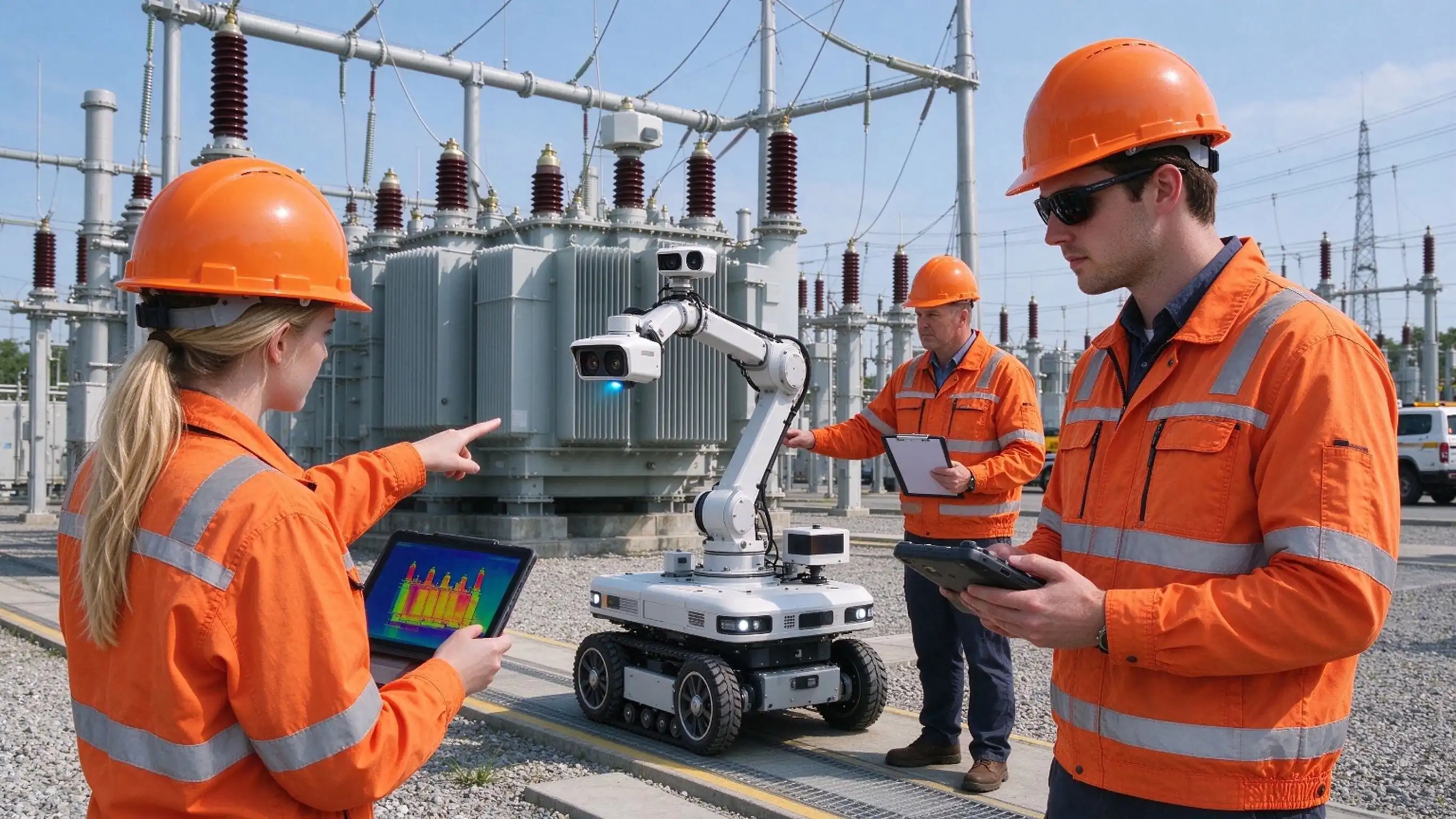 Autonomous Inspection by Substation Robots