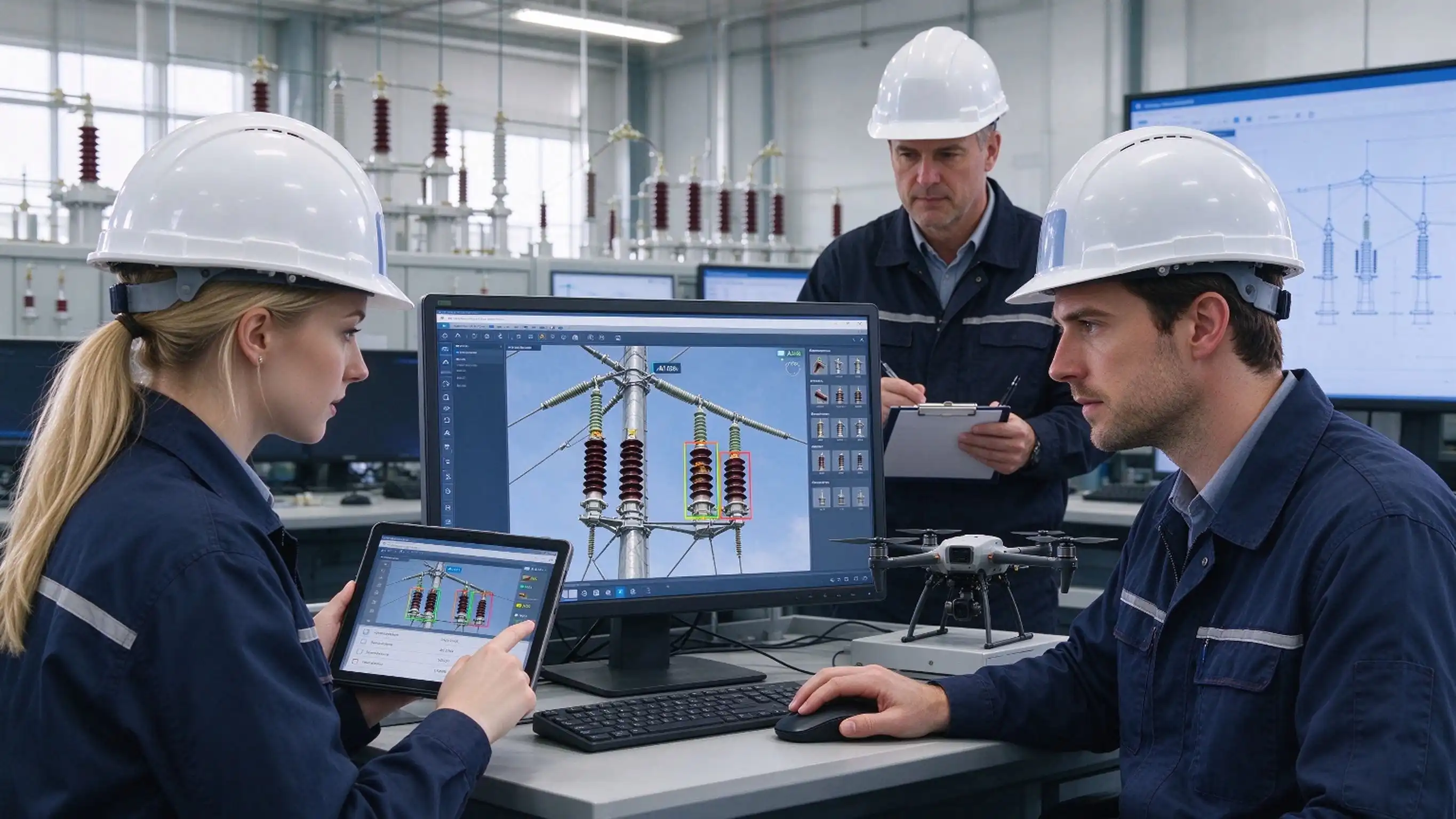 AI Insulator Defect Identification Workstation