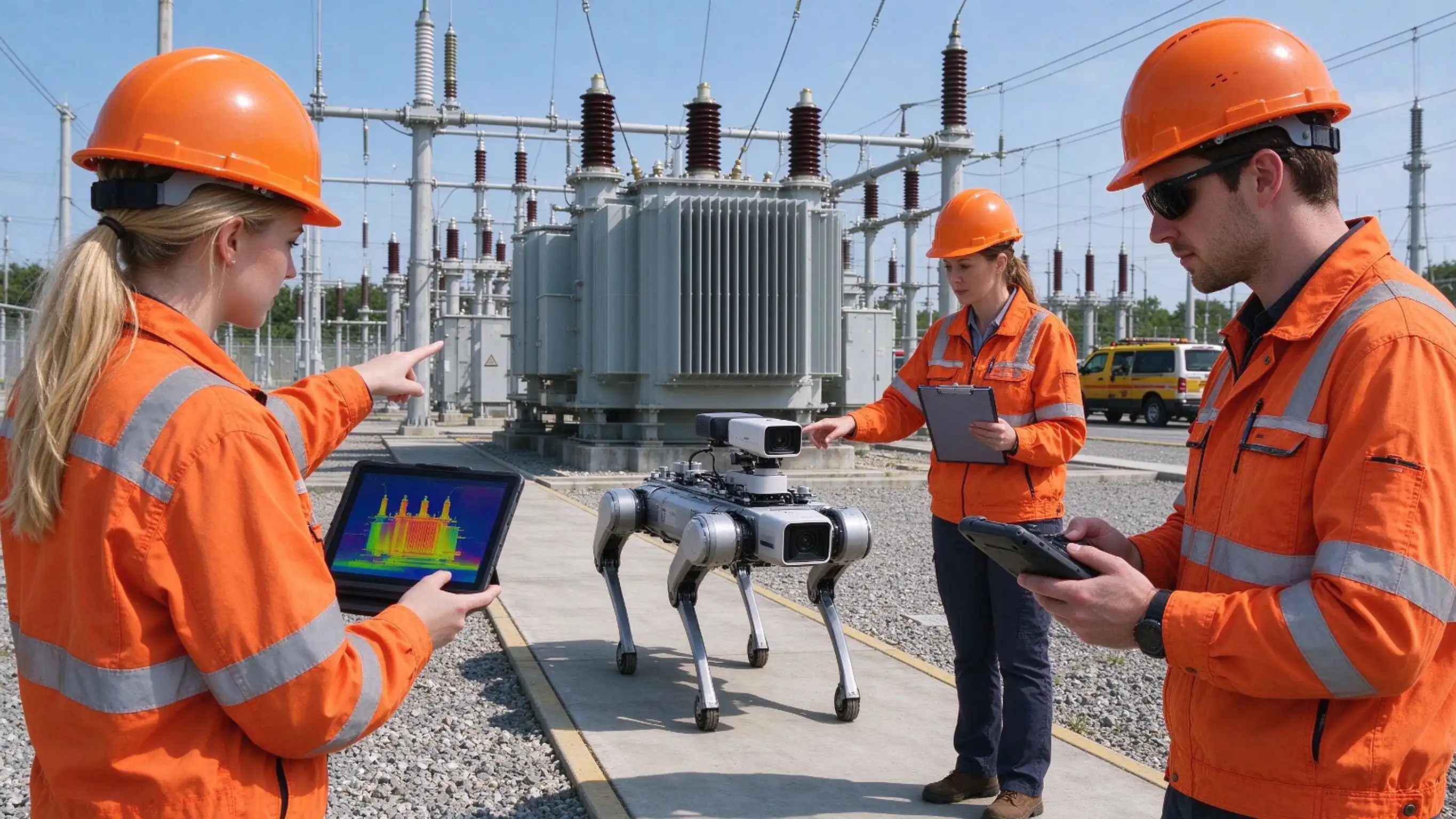 Quadruped Robot Substation Inspection