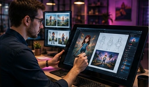 AI-Driven Animation Digital Design