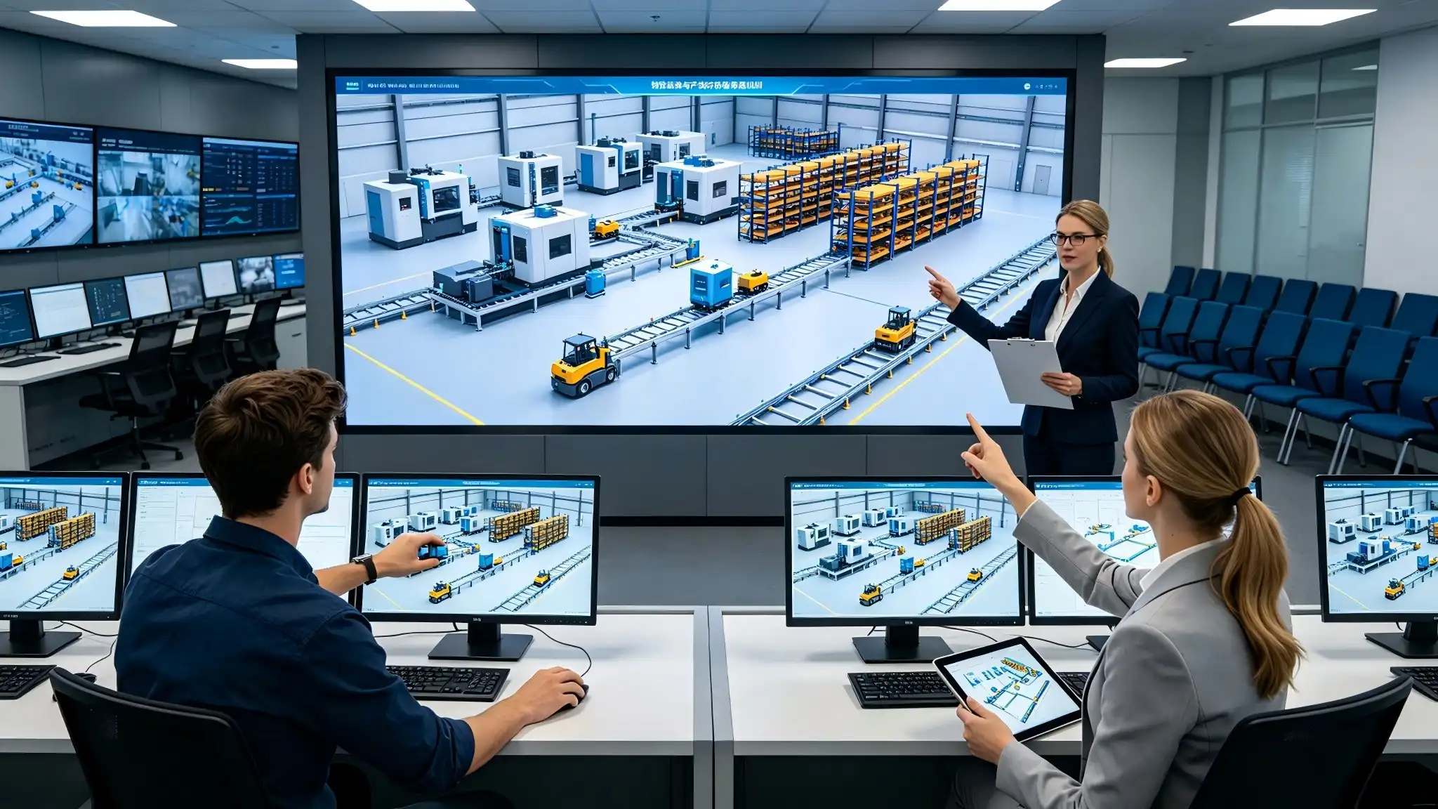 Simulation of Material Flow and Production Line Layout